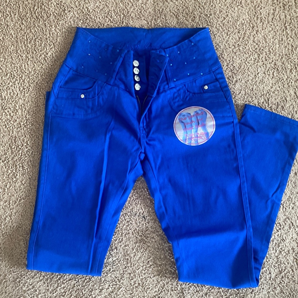 Tush Push blue jeans